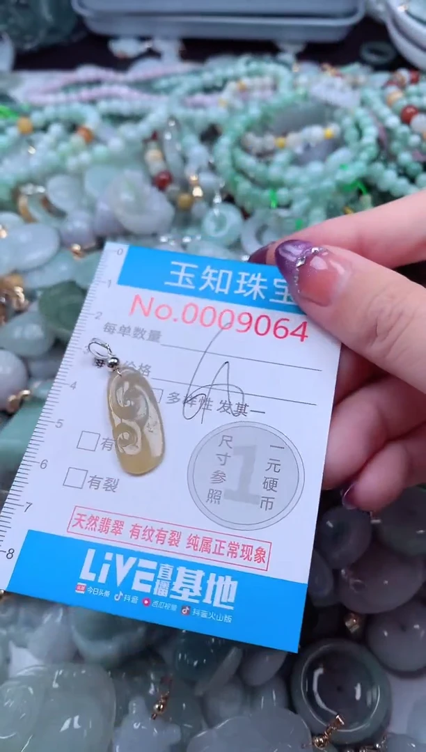 翡翠未镶嵌吊坠(不含链)9064