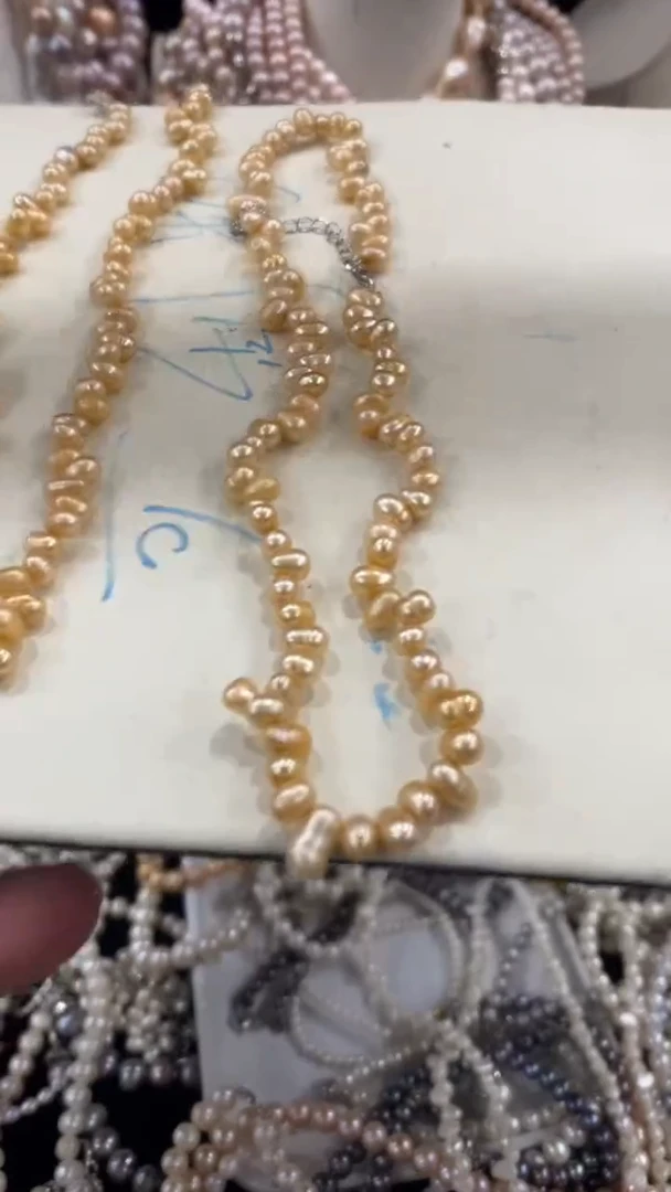 项链合金淡水珍珠1