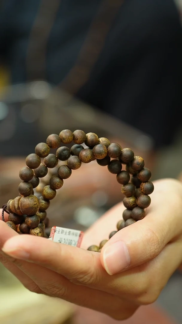 沉香手串7mm圆珠多圈保底24g+超级99沉