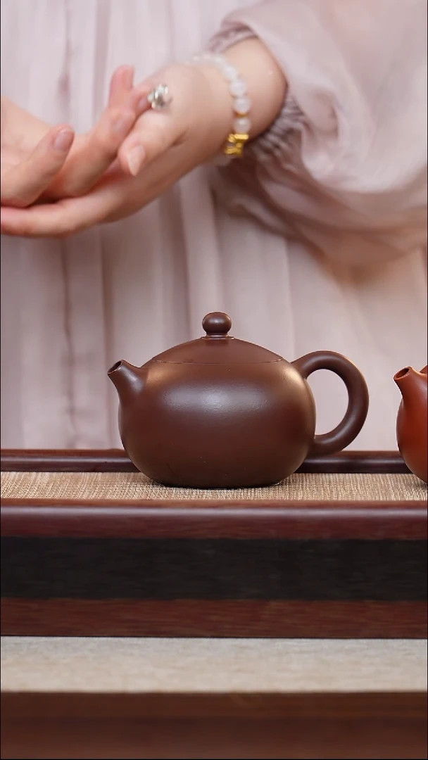 紫泥西施180cc宜兴手工紫砂壶