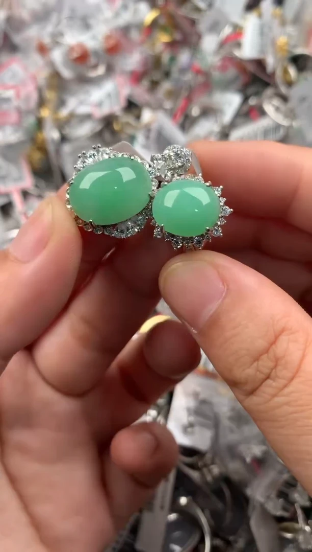 银S925镶嵌戒指翡翠111111  2