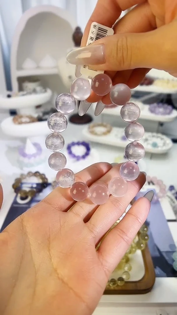 未镶嵌手链水晶粉水晶多样性发其一