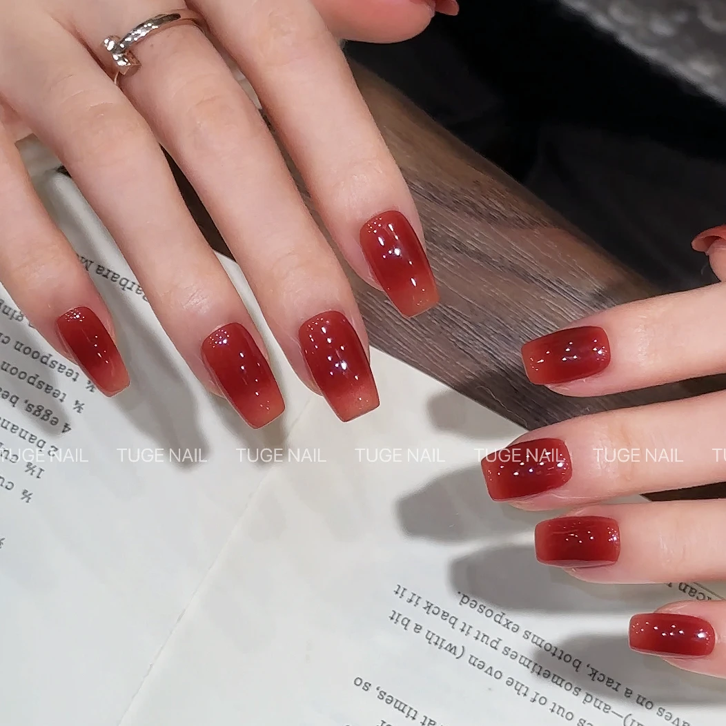 Tuge Nail“玫瑰慕斯”设计师高定高级感原创小众设计师美甲TGT118