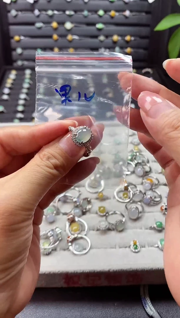 未镶嵌戒指翡翠果*翡翠戒指#