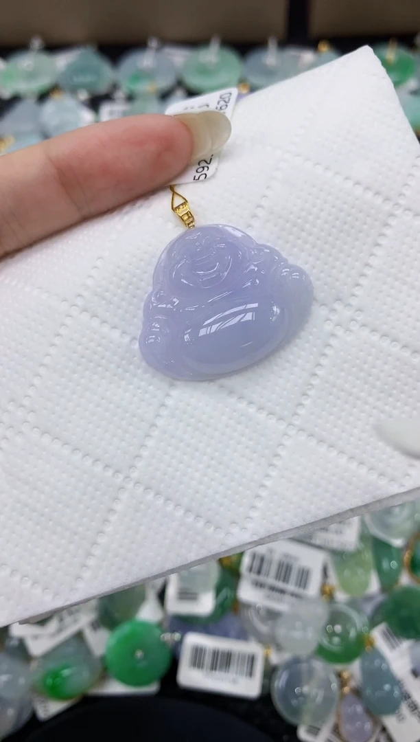 颈饰18K金镶嵌翡翠11111111111