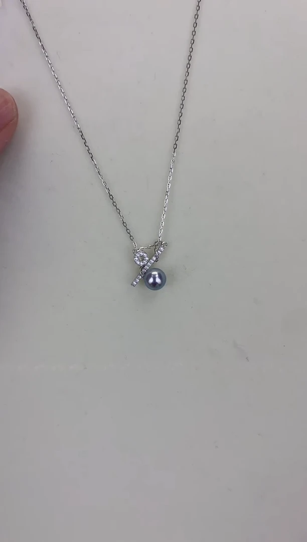 银S925镶嵌DA海水珍珠 GD181套链