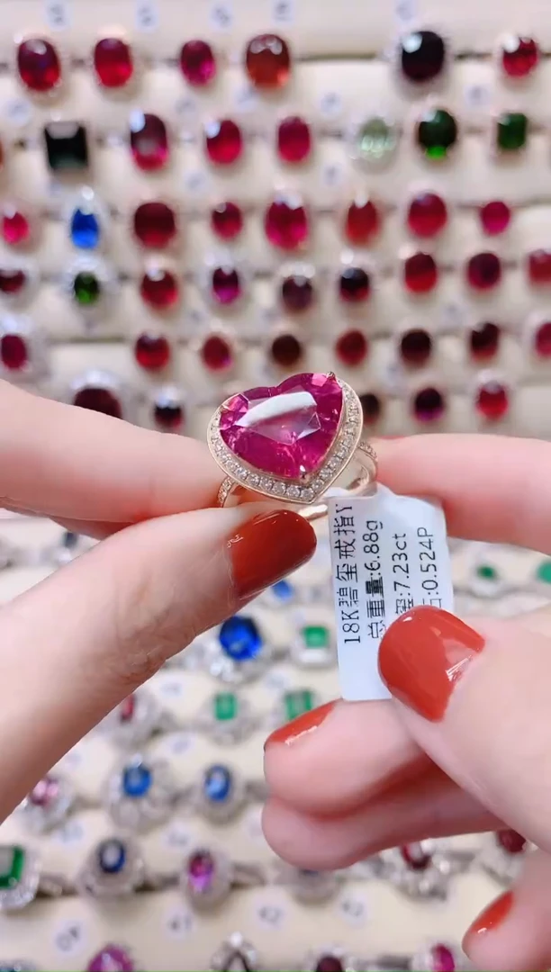 18K金镶嵌戒指碧玺1