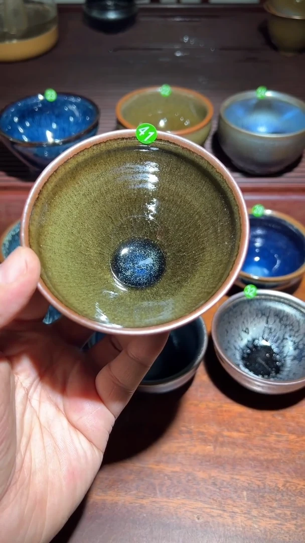 【闪购商品】茶盏41龙窑柴烧建盏主人杯。。