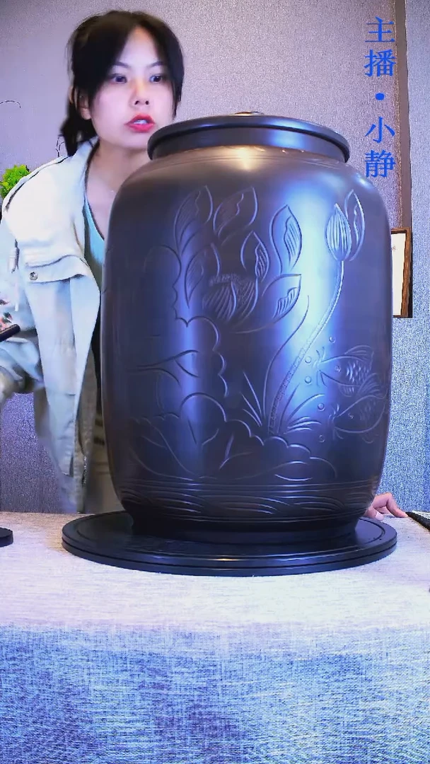 全手工紫陶茶罐精磨357克饼30片172