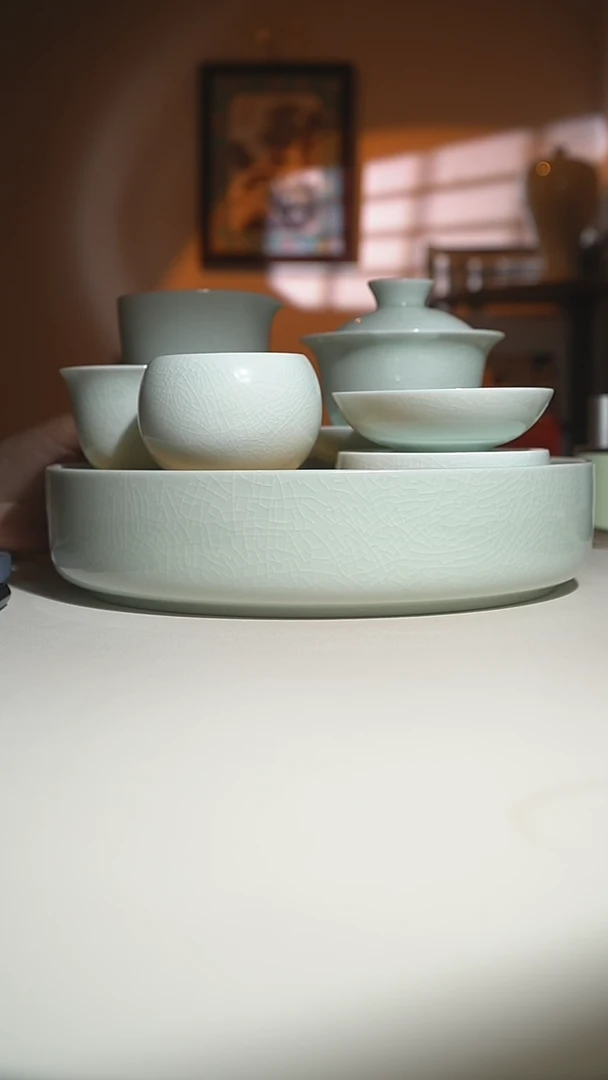 【闪购商品】其他珑匞玉青玉兰盖碗时间太＋干泡台