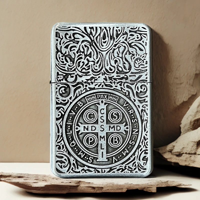 【HH2银】127-浮雕康斯坦丁打火机（自行加油）-火花优品