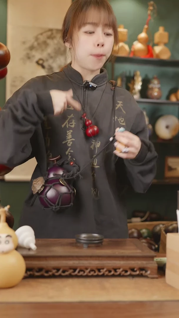 【闪购商品】33号精品天然大漆工艺防渗内胆酒葫芦~