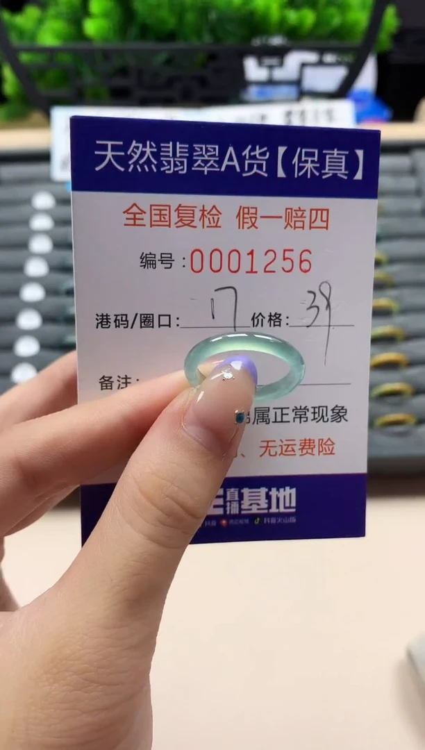 未镶嵌戒指翡翠天然  1256