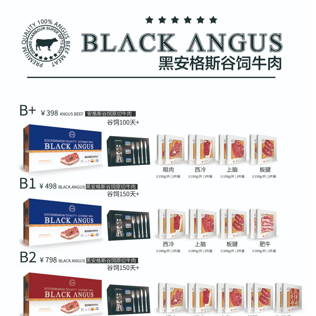 大辽港谷饲牛肉B1高克重