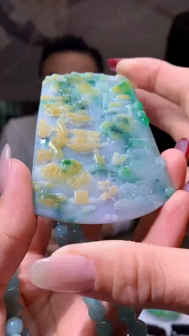 【闪购商品】定制翡翠未镶嵌1044hm-货挂件(赠珠链）24