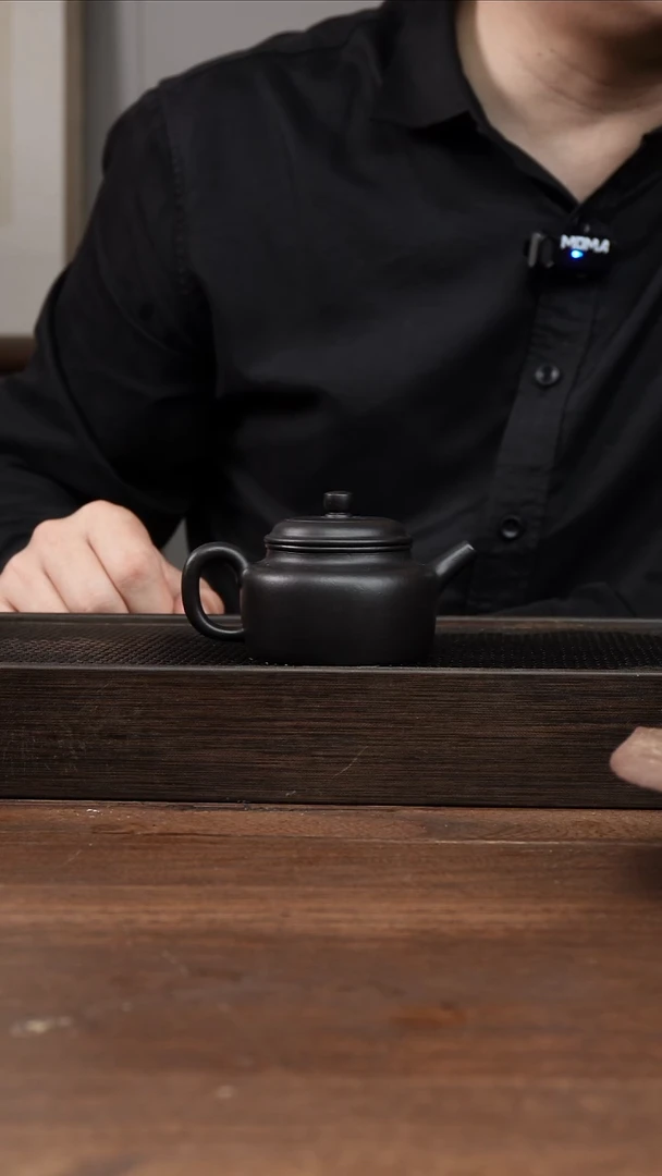 茶杯紫砂个**好朱泥捂灰小德钟     130CC