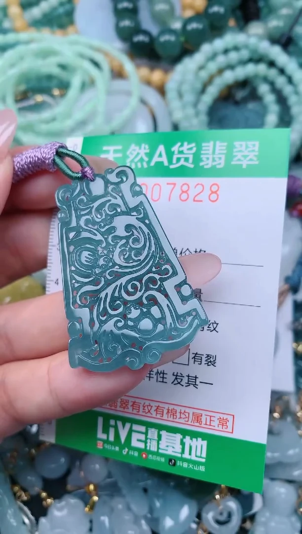 翡翠未镶嵌颈饰.0007828