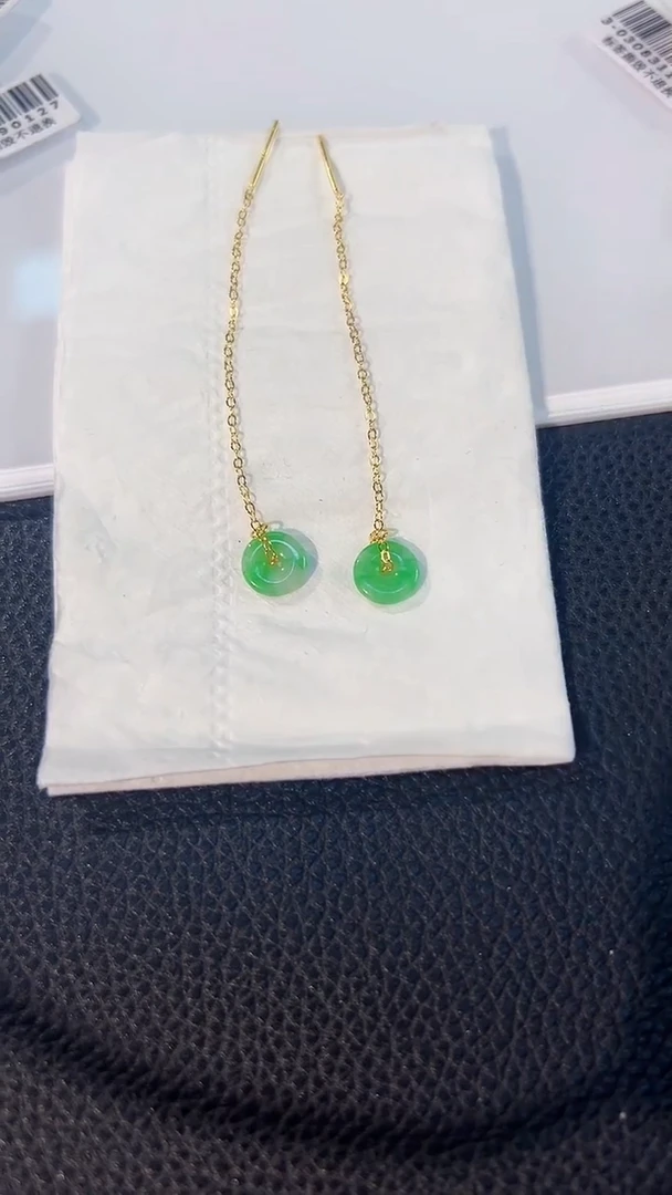 未镶嵌翡翠耳饰缅料A货/支持复检/一件