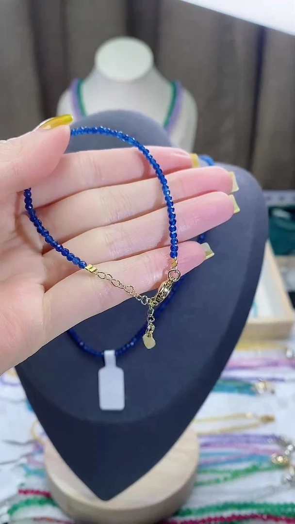 【闪购商品】蓝宝石手链14K金镶嵌诗宁甄选珠宝SYZB80