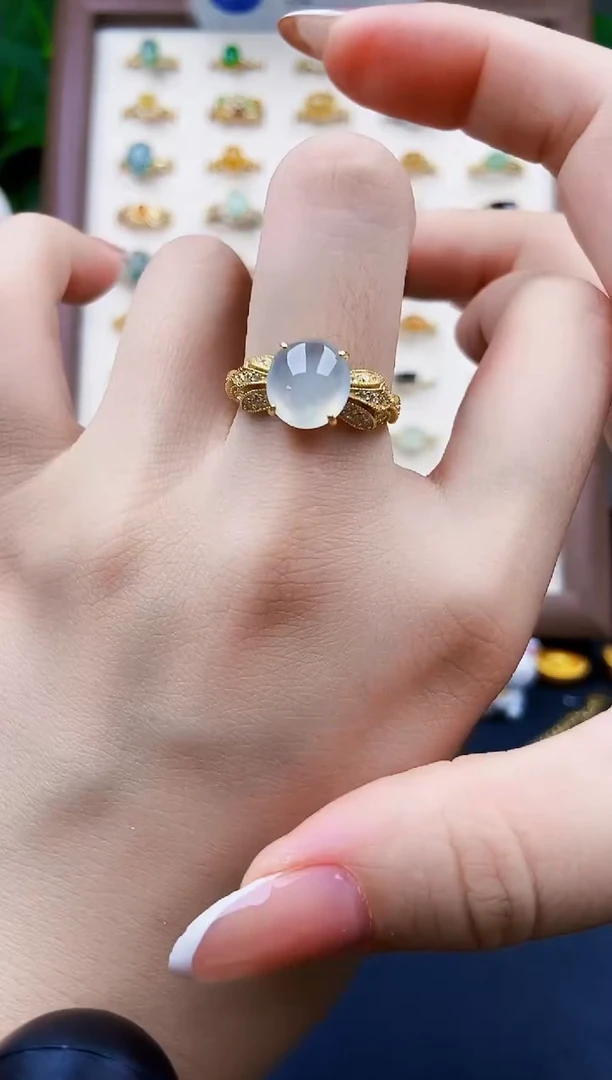 银S925镶嵌戒指翡翠21