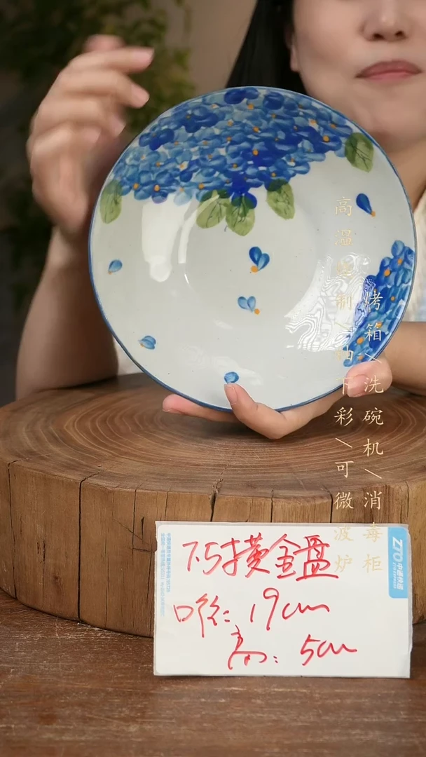 碗瓷景德镇手工手绘高温瓷釉下彩