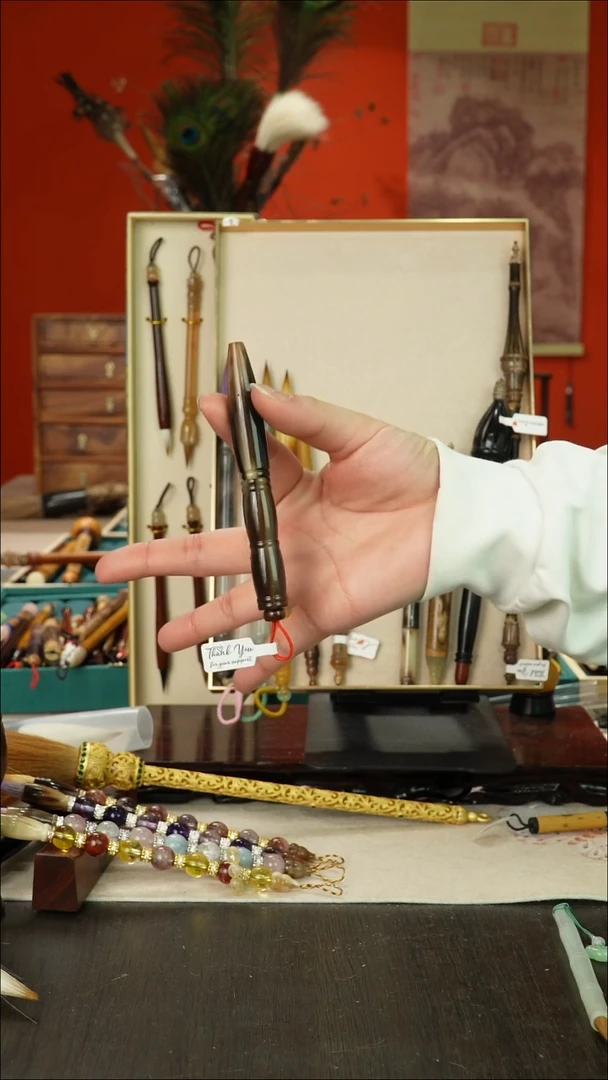 240号闪孤品高货毛笔链接 清水试笔 蘸墨不退