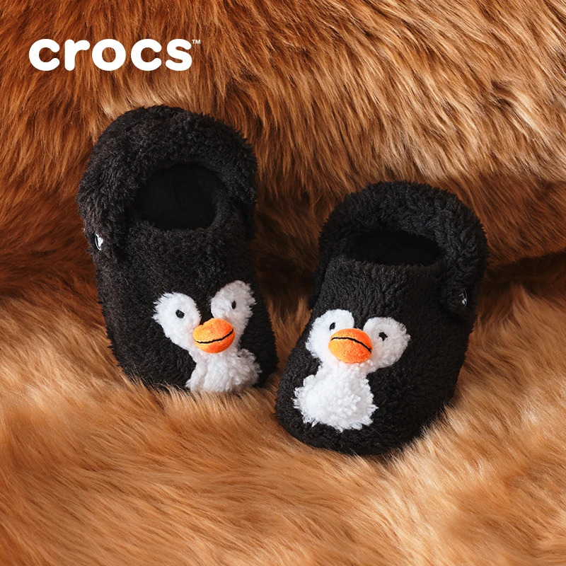 CROCS/卡骆驰【经典企鹅暖绒】经典暖绒棉拖洞洞鞋|212123/212124