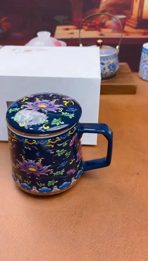 陶瓷茶具摆件旅行套组