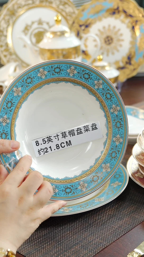 瓷片8.5英寸草帽盘  福利价