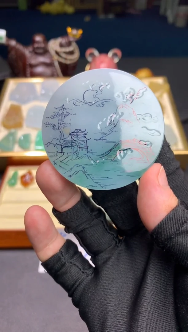 未镶嵌定制翡翠天然翡翠裸石（包工）