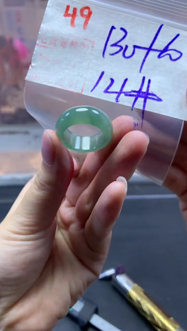 未镶嵌定制翡翠戒圈14#140毛货需精细抛光