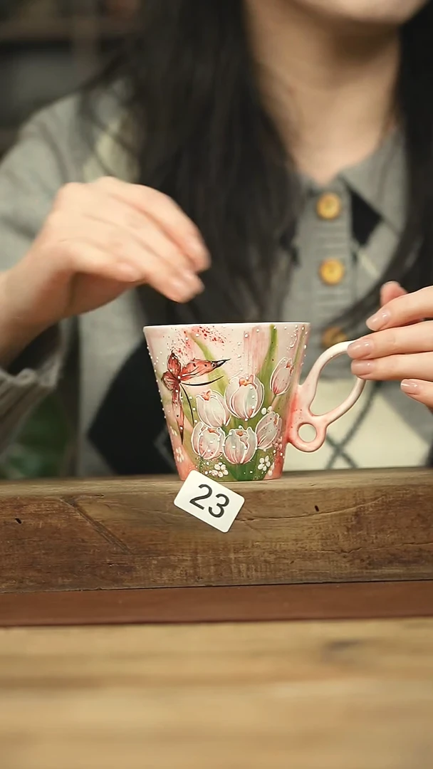 设计师手作款 十七手绘咖啡杯