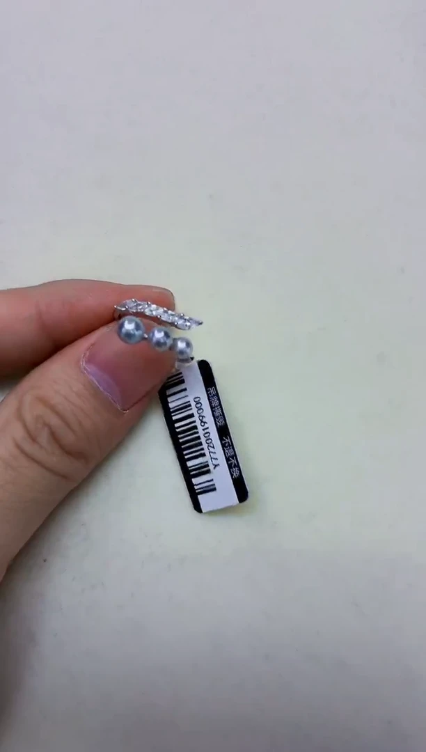 银S925镶嵌DA海水珍珠戒指 y772