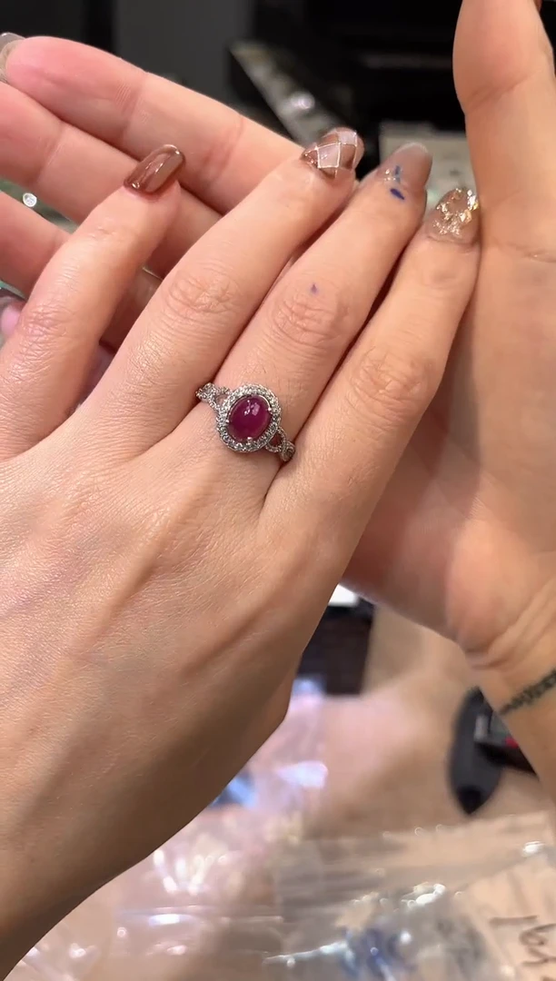 【闪购商品】定制红宝石戒指未镶嵌戒指