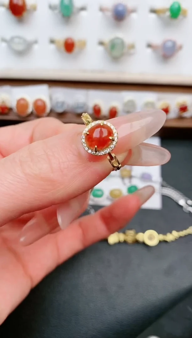 【闪购商品】翡翠戒指银S925镶嵌....