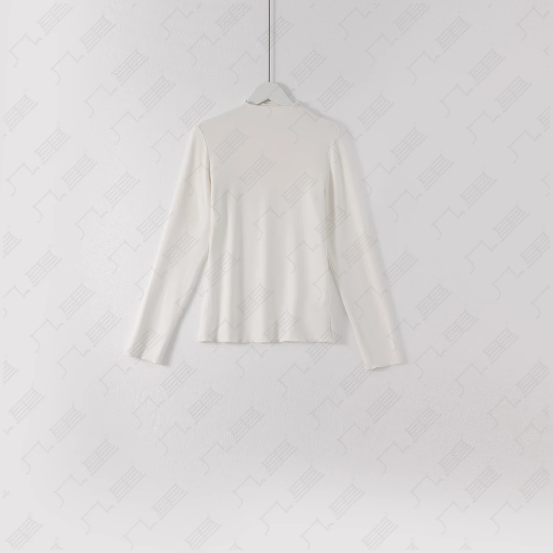 几里与麻【亲肤伴侣】纯色长袖打底针织衫 衣长59 胸围71 1111671