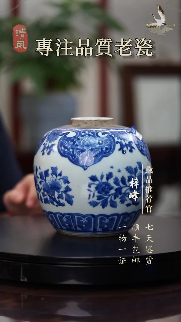 W****1W老师的青花花卉罐