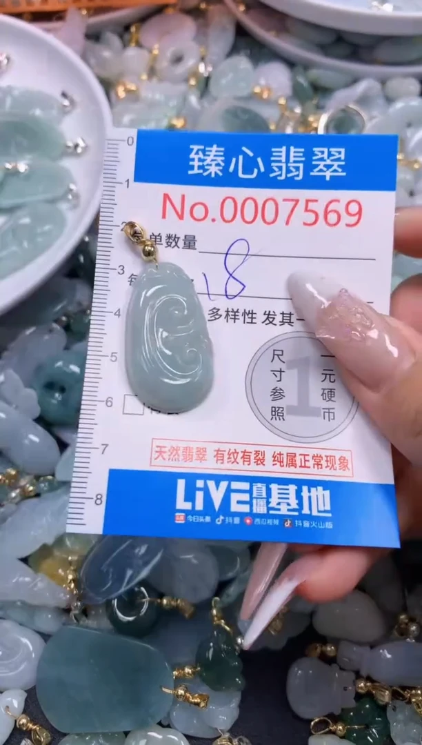 翡翠未镶嵌吊坠(不含链)7569