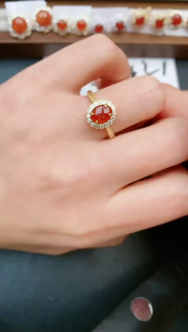 【闪购商品】翡翠戒指银S925镶嵌....