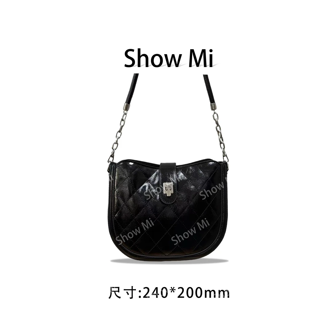 【Show Mi】QYX-81424-黑色-轻奢小众时尚百搭女士包包sm