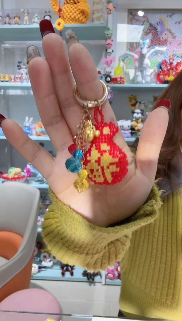 玻璃0502卡0.8水晶福袋挂件材料包1套