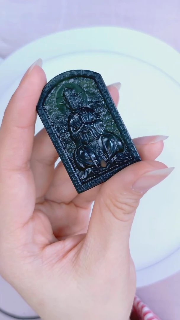 蛇纹石玉未镶嵌吊坠(赠链)泰山玉老奶奶