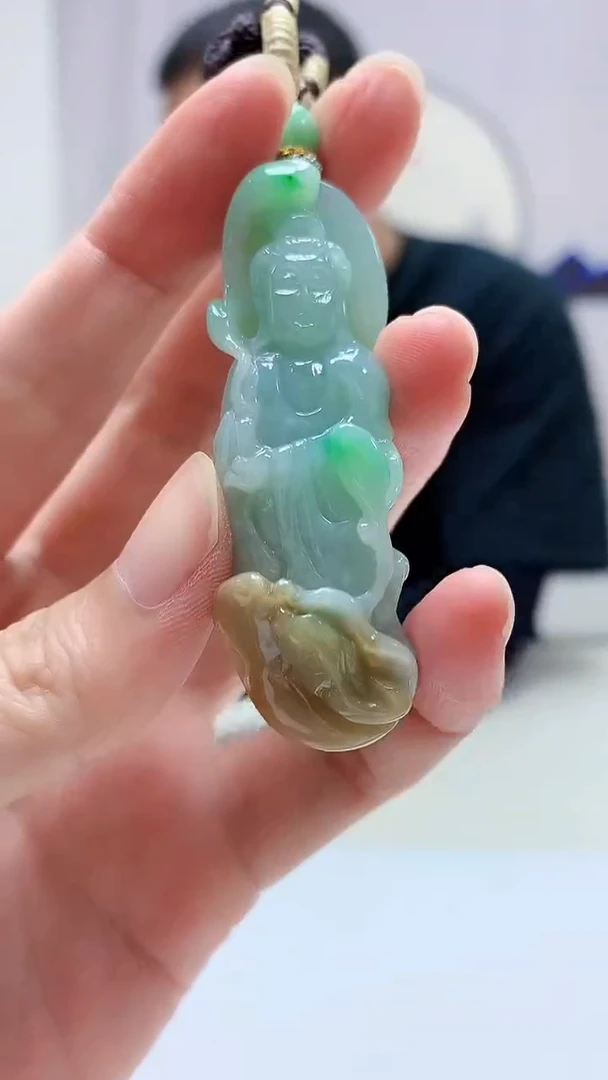 定制翡翠未镶嵌4898zm-毛货挂件24观音