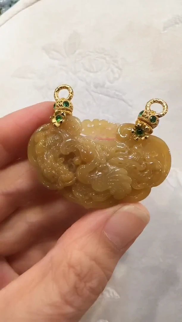 颈饰未镶嵌翡翠国风