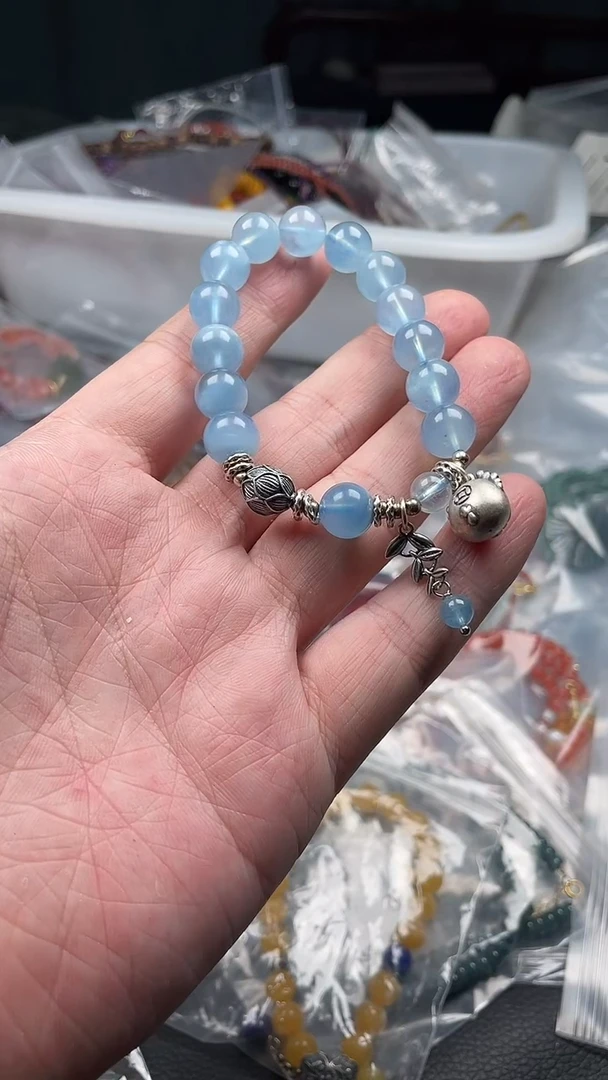 蓝宝石手串未镶嵌多样性发货拍一发一