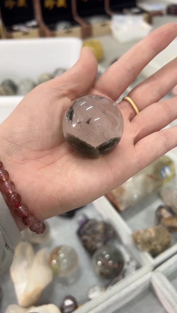 未镶嵌珠宝半成品水晶M2056 约3.8cm