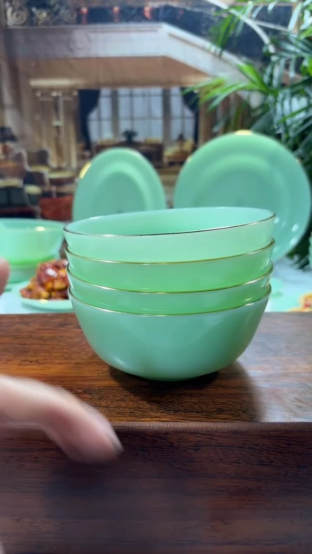 【闪购商品】....5.5英寸玉瓷碗4个口径13.8厘米