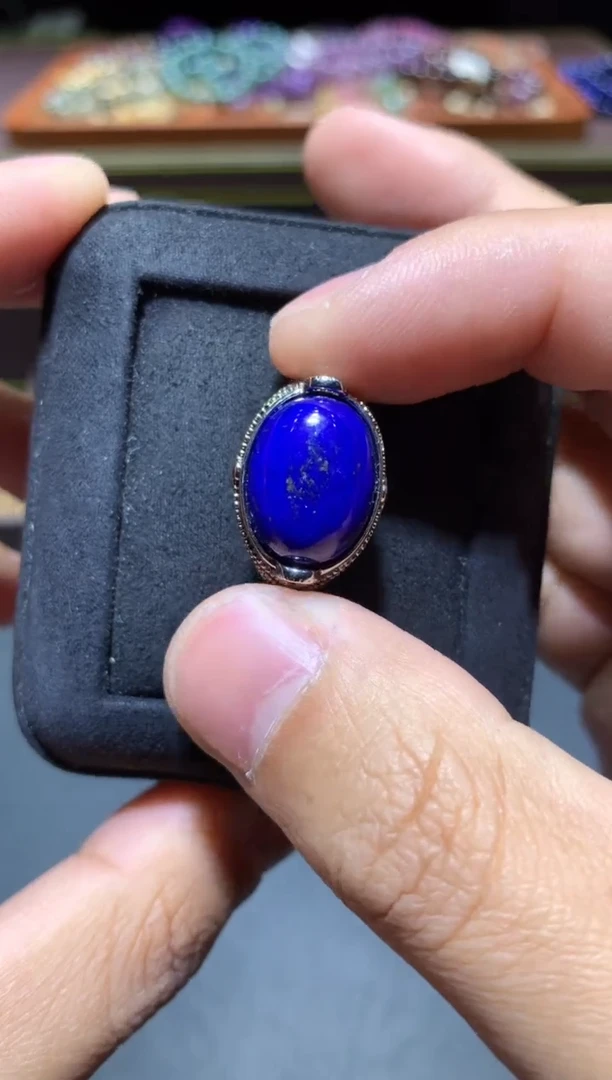 【闪购商品】青金石戒指未镶嵌P49【多样性发其一】