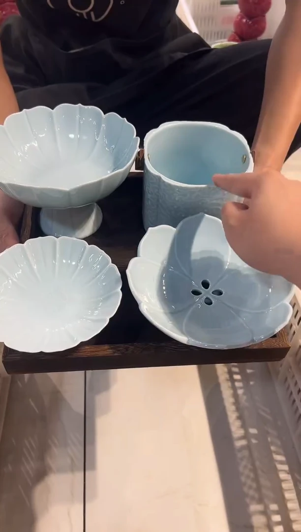 瓷片微瑕商品，介意勿拍-托盘