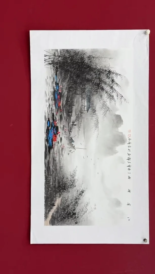 国画国画绘画山水花鸟